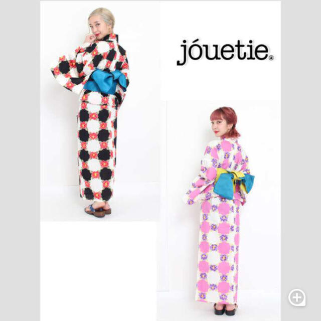 jouetie(ジュエティ)の完売2カラーセット☆市松椿柄☆友達とお揃いで☆最新作☆ジュエティ浴衣☆浴衣単品☆ レディースの水着/浴衣(浴衣)の商品写真