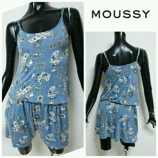 マウジー(moussy)のmoussy*総柄オールインワン(オールインワン)