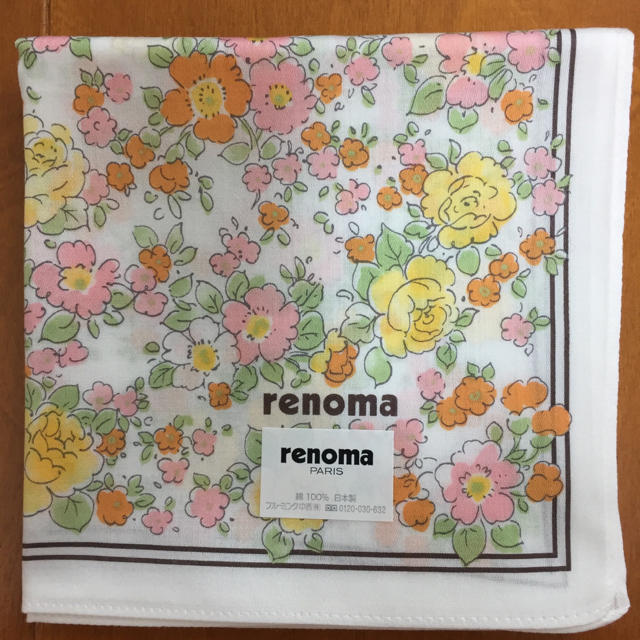 RENOMA(レノマ)のrenoma(レノマ)の大判ハンカチ(花柄) レディースのファッション小物(ハンカチ)の商品写真