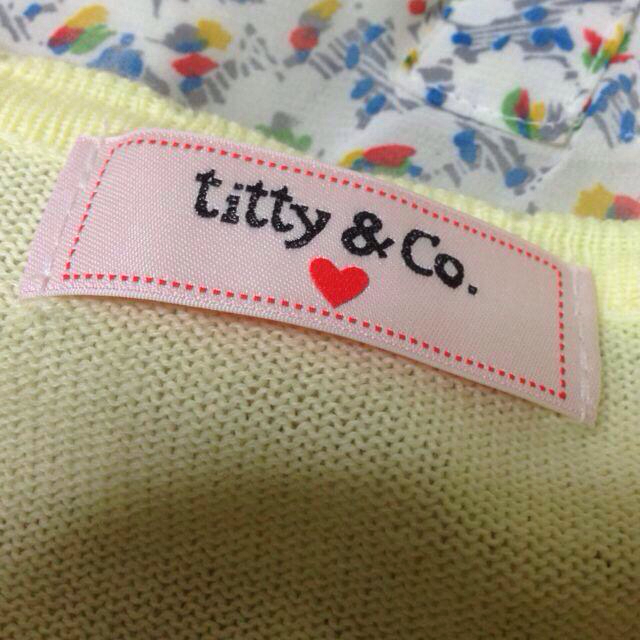 titty&co(ティティアンドコー)の美品♡フラワーシースルーカーデ レディースのトップス(カーディガン)の商品写真