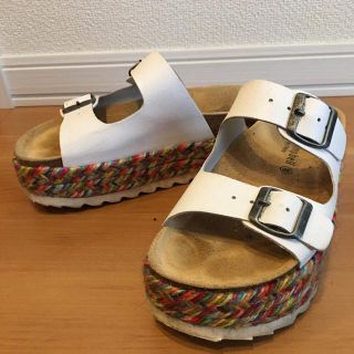 ジェフリーキャンベル(JEFFREY CAMPBELL)のジェフリーキャンベル 厚底コンフォートサンダル 36(サンダル)