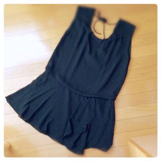 ザラ(ZARA)のZARA ブラックワンピ♡(ひざ丈ワンピース)