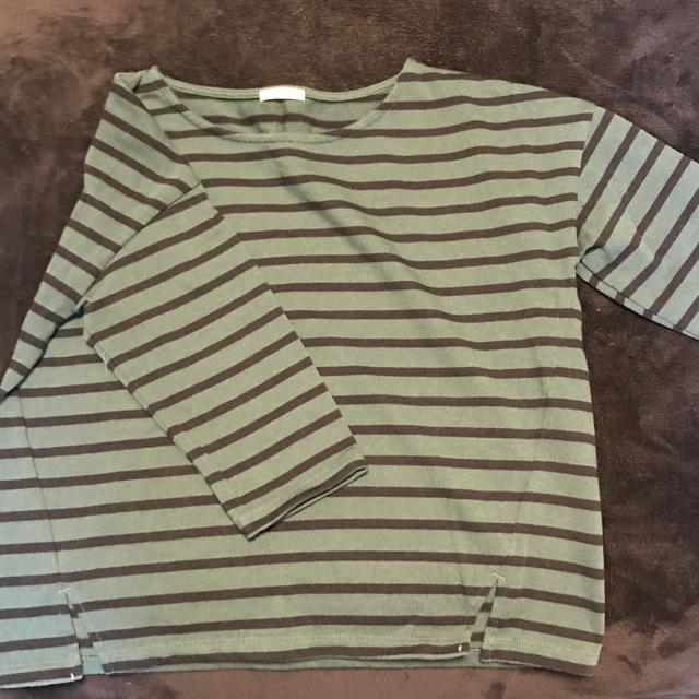 GU(ジーユー)のGU 五分袖 Tシャツ  レディースのトップス(Tシャツ(長袖/七分))の商品写真