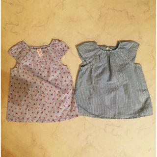 エイチアンドエム(H&M)のトップス2枚セット H&M .baby club(Tシャツ/カットソー)