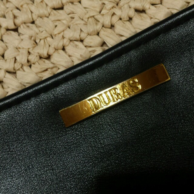DURAS(デュラス)の専用♡DURAS★ｸﾗｯﾁﾊﾞｯｸ 麻×レザー レディースのバッグ(クラッチバッグ)の商品写真