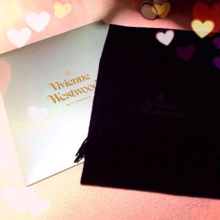 ヴィヴィアンウエストウッド(Vivienne Westwood)のマフラー(黒)(マフラー/ショール)