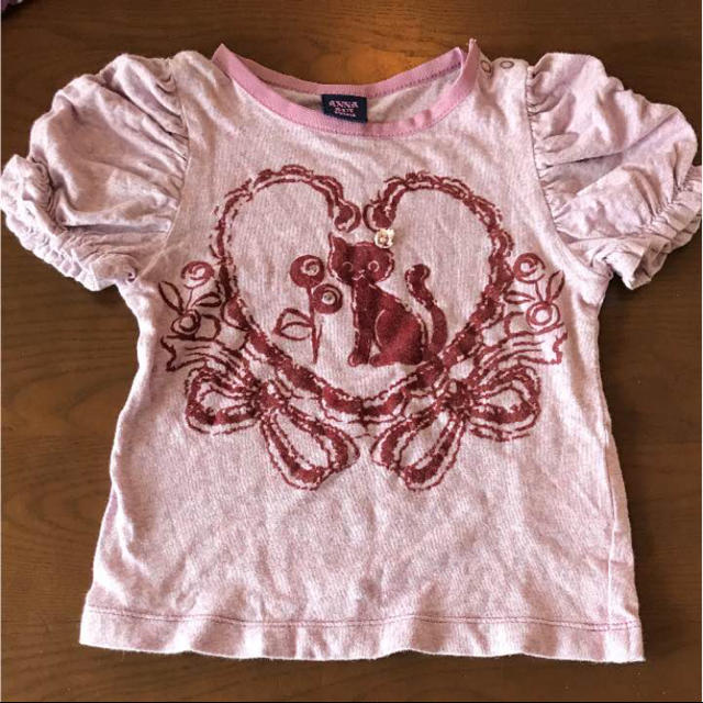 ANNA SUI mini(アナスイミニ)のアナスイミニ Ｔシャツ 90 紫 キッズ/ベビー/マタニティのキッズ服女の子用(90cm~)(Tシャツ/カットソー)の商品写真