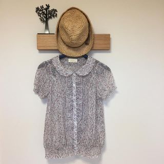 ダブルクローゼット(w closet)の花柄♡ シースルートップス♡ダブルクローゼット(シャツ/ブラウス(半袖/袖なし))