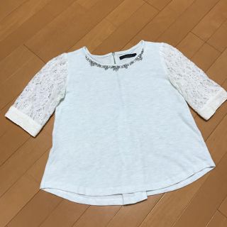 ページボーイ(PAGEBOY)のPAGEBOYのレース袖スウェットカットソー☆(カットソー(半袖/袖なし))