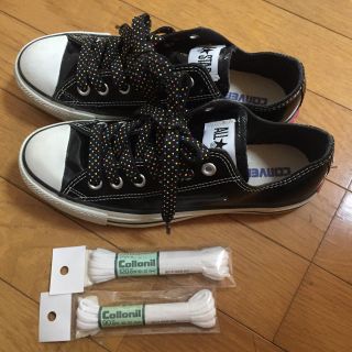 コンバース(CONVERSE)のコンバース ALLSTAR ブラック エナメル(スニーカー)