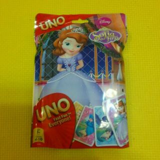 ディズニー(Disney)の【新品】U♡-様専用ちいさなプリンセスソフィア UNO 2~10人用(トランプ/UNO)