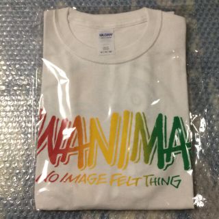 マンウィズアミッション(MAN WITH A MISSION)の新品未開封 WANIMA 顔ロゴTシャツ ホワイト(ミュージシャン)