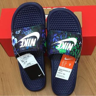 ナイキ(NIKE)の☆新品☆NIKE BENASSI JDI ベナッシ 花柄 ブルー系 26cm(サンダル)