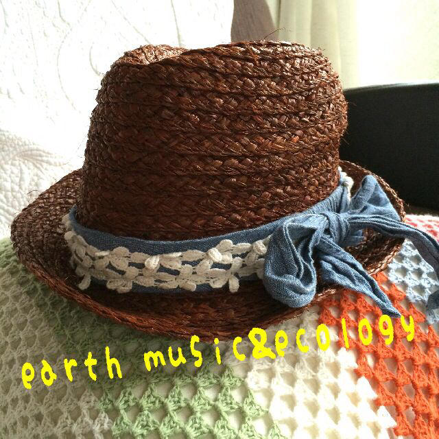 earth music & ecology(アースミュージックアンドエコロジー)のレースリボン♡麦わら帽子 レディースの帽子(キャスケット)の商品写真