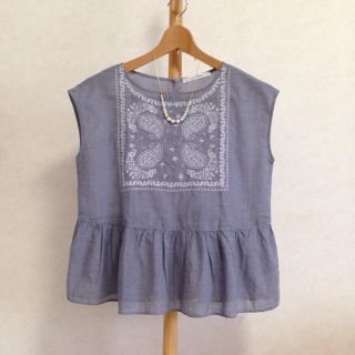 テチチ(Techichi)のルノンキュール＊未使用 刺繍ブラウス(シャツ/ブラウス(半袖/袖なし))