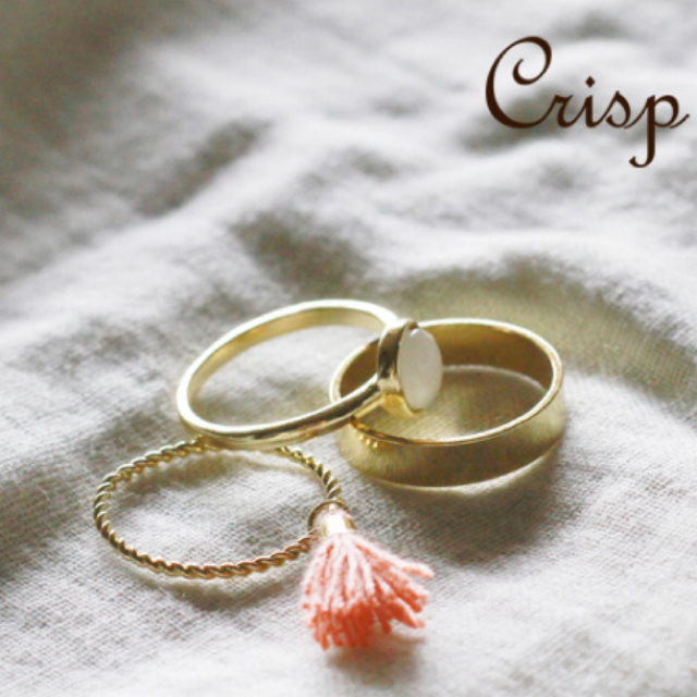 Crisp(クリスプ)のCrisp 3連リング レディースのアクセサリー(リング(指輪))の商品写真