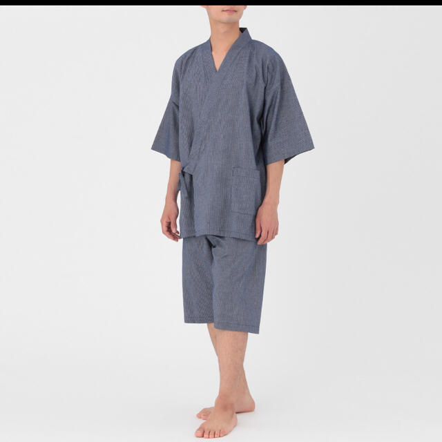 MUJI (無印良品)(ムジルシリョウヒン)の無印良品 オーガニックコットン 甚平 メンズの水着/浴衣(その他)の商品写真