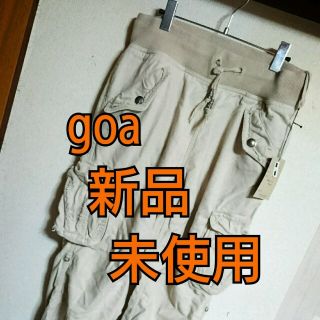 goa(ゴア) ハーフカーゴパンツ 白 メンズ ポケット多数