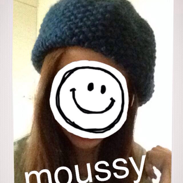 moussy(マウジー)のmoussy☆summerニットベレー帽 レディースの帽子(ハンチング/ベレー帽)の商品写真