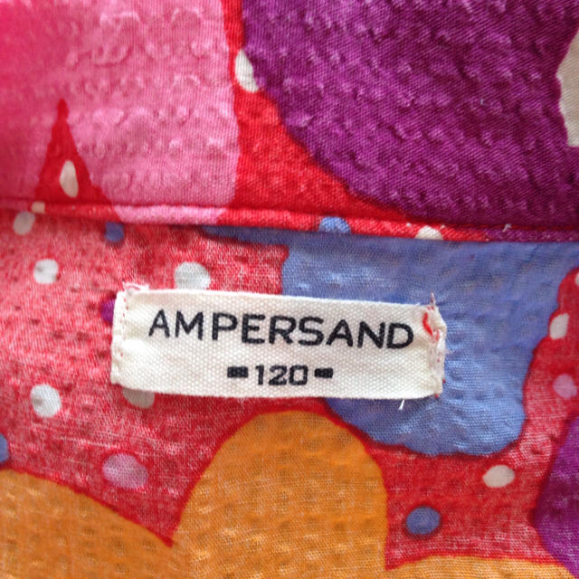 ampersand(アンパサンド)のAMPERSAND 甚平 120 キッズ/ベビー/マタニティのキッズ服女の子用(90cm~)(甚平/浴衣)の商品写真