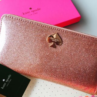 ケイトスペードニューヨーク(kate spade new york)のケイトスペード長財布 ピンクゴールド【新品未使用・箱付き】(財布)