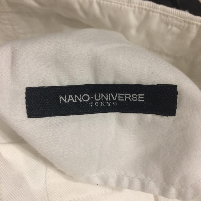 nano・universe(ナノユニバース)のナノユニバース 白 デニム メンズのパンツ(デニム/ジーンズ)の商品写真