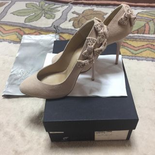 ジュゼッペザノッティデザイン(Giuseppe Zanotti Design)のGIUSEPPE ZANOTTI DESIGN☆ピンクベージュパンプス35.5(ハイヒール/パンプス)