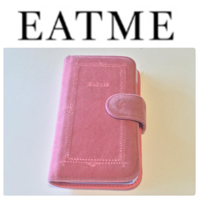 EATME(イートミー)のEATME★ベロア素材の手帳型iPhone6,6sケース スマホ/家電/カメラのスマホアクセサリー(iPhoneケース)の商品写真