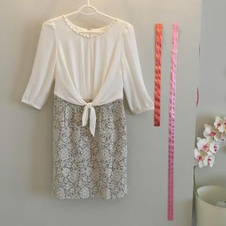 ミッシュマッシュ ひざ丈ワンピース(レディース)(オレンジ/橙色系)の ...