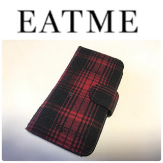 イートミー(EATME)のEATME★チェック柄の手帳型iPhone6,6sケース(iPhoneケース)