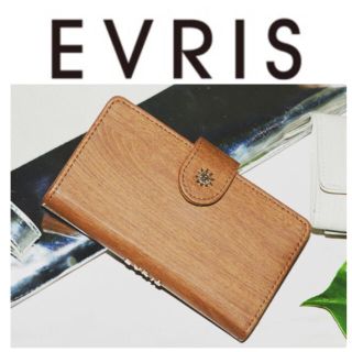 エヴリス(EVRIS)のEVRIS★木目柄の手帳型iPhone6,6sケース(ブラウン)(iPhoneケース)