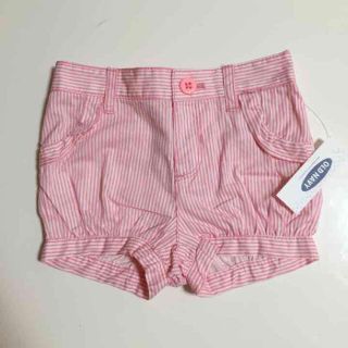 オールドネイビー(Old Navy)のNahla様専用☆OLDNAVY☆新品☆75☆ピンク×白ボーダーショートパンツ(パンツ)