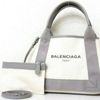 バレンシアガバッグ(BALENCIAGA BAG)のさーちゃん様専用【確実本物】美品 グレー XS 正規品バレンシアガcavasカバ(トートバッグ)