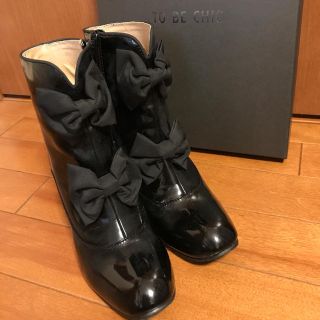 トゥービーシック(TO BE CHIC)のTO BE CHIC レインブーツ 美品 Lサイズ(レインブーツ/長靴)