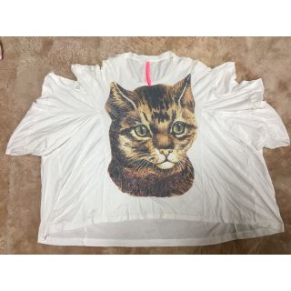 アチャチュムムチャチャ(AHCAHCUM.muchacha)の《値下げ不可》あちゃちゅむ ねこ変形Tシャツ(Tシャツ(半袖/袖なし))