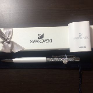 スワロフスキー(SWAROVSKI)の新品☆未使用 スワロフスキー チャーム付き ボールペン♡(ペン/マーカー)