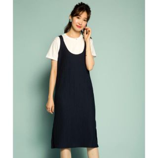 プレーンクロージング(PLAIN CLOTHING)の   【新品】タンクワンピース ネイビー (ひざ丈ワンピース)