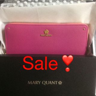 マリークワント(MARY QUANT)のSale❣️【新品タグ付】マリークワント💕牛革 箱入り長財布 パース(財布)