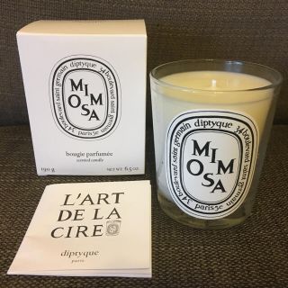 ディプティック(diptyque)の新品DIPTYQUEキャンドル190g☆ミモザ 送料込！(キャンドル)