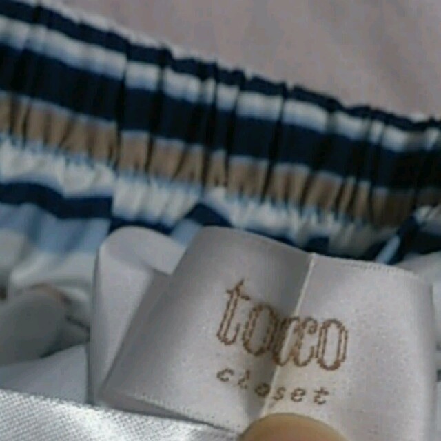 tocco(トッコ)の美品!トッコのマルチストライプスカート レディースのスカート(ひざ丈スカート)の商品写真