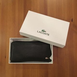 ラコステ(LACOSTE)の【送料無料】ラコステ LACOSTE 長財布 黒(長財布)