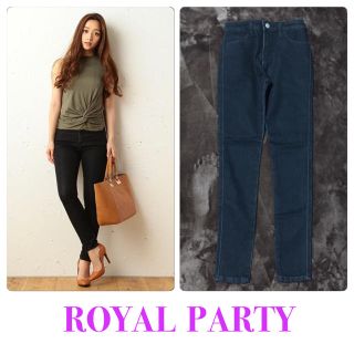 ロイヤルパーティー(ROYAL PARTY)のロイパ♡新品未使用♡ベーシックデニムスキニーパンツ♡ブラック(デニム/ジーンズ)