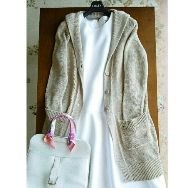 FOXEY♥️2016SE【Beach Coat】リネンブレンドカーディガン-