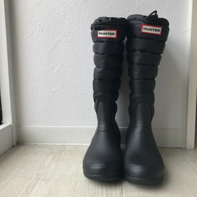 HUNTER - 新品未使用 HUNTER ダウン レインブーツ もこもこ ボアの通販