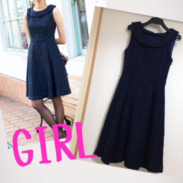 GIRL♡パーティーワンピ レディースのフォーマル/ドレス(ミディアムドレス)の商品写真