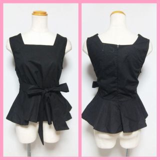 【新品outlet】ペプラムノースリーブブラウス(シャツ/ブラウス(半袖/袖なし))