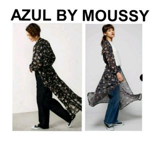 アズールバイマウジー(AZUL by moussy)の◆AZUL by moussy◆フラワー柄2wayガウン(カーディガン)