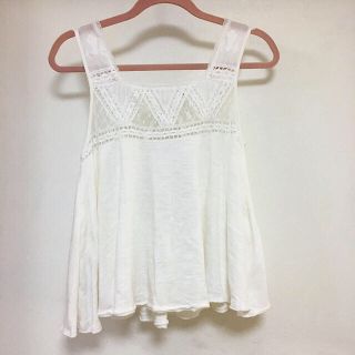 フリーピープル(Free People)のFree people  レーストップス(カットソー(半袖/袖なし))