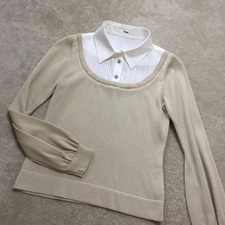 ルネ(René)の超美品 ルネ Rene トップス 一体型 ブラウス ニット 36(ニット/セーター)