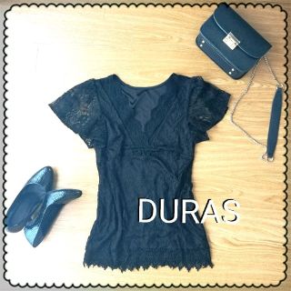 デュラス(DURAS)のDURAS  (デュラス)　レーストップス(カットソー(半袖/袖なし))